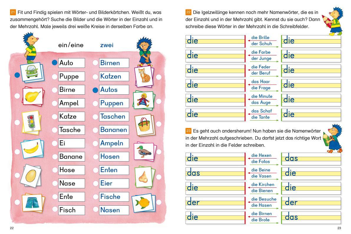 Beispielinhalt (Bild) Fragenbär - Richtig schreiben 1./2. Klasse