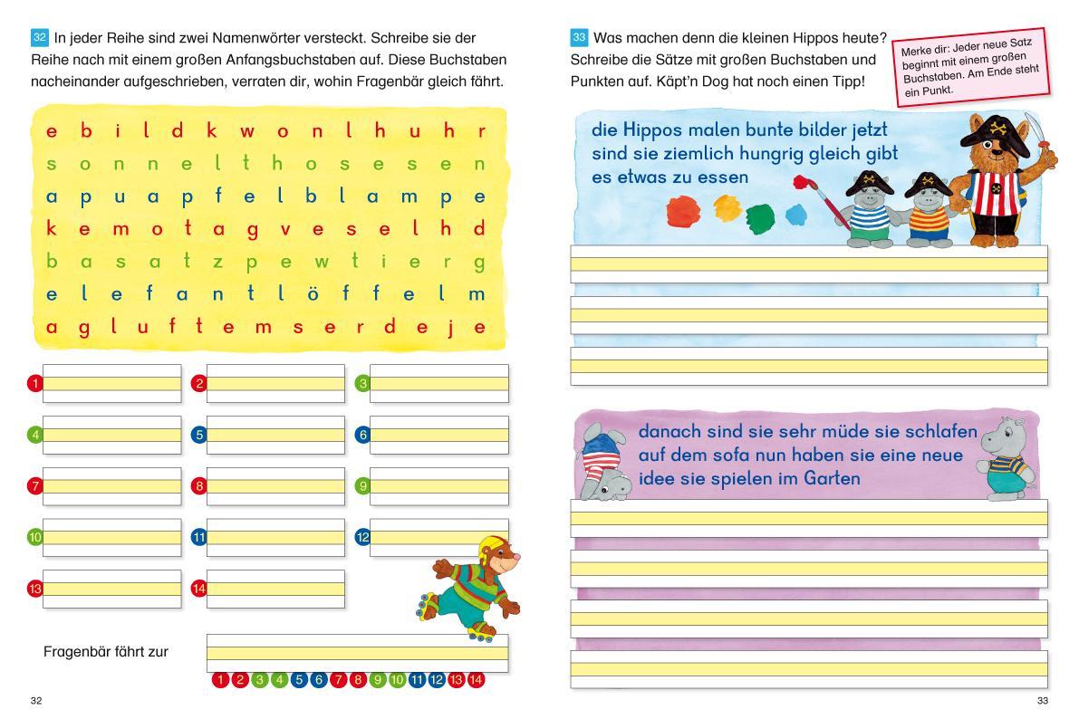 Beispielinhalt (Bild) Fragenbär - Richtig schreiben 1./2. Klasse