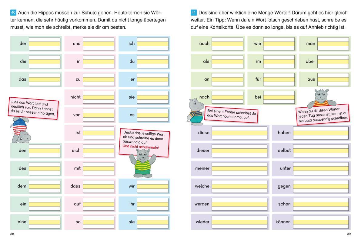 Beispielinhalt (Bild) Fragenbär - Richtig schreiben 1./2. Klasse