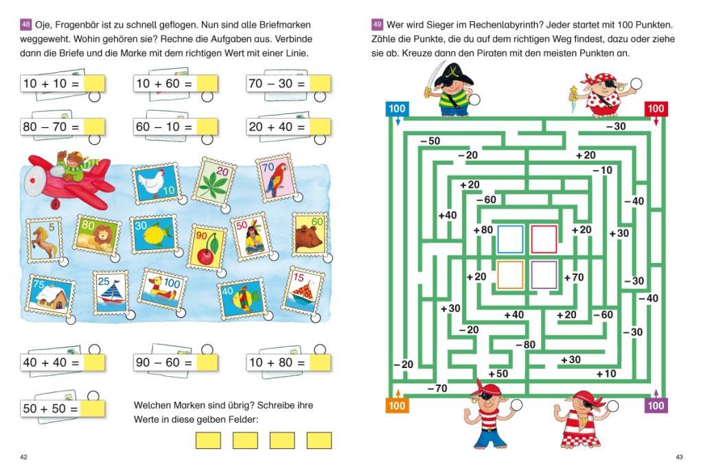 Beispielinhalt (Bild) Fragenbär - Richtig rechnen 1. Klasse