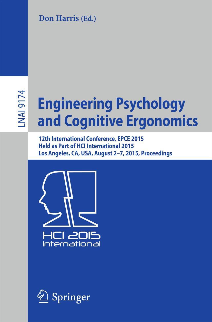 Vorderes Coverbild Engineering Psychology and Cognitive Ergonomics