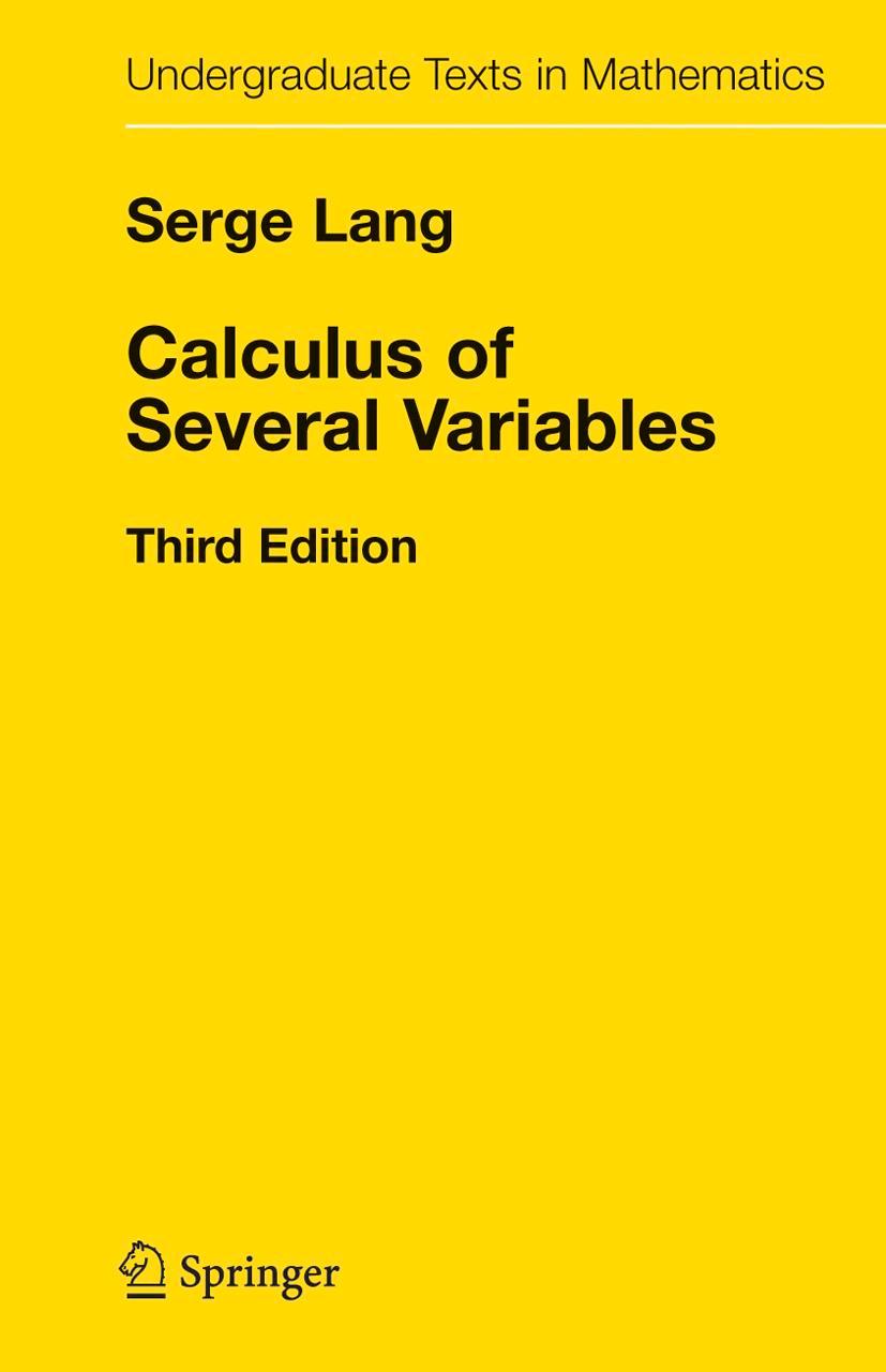 Vorderes Coverbild Calculus of Several Variables