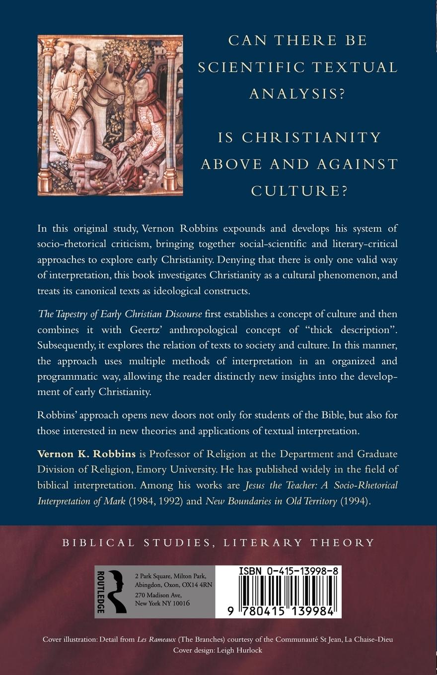 Rückseitencover The Tapestry of Early Christian Discourse