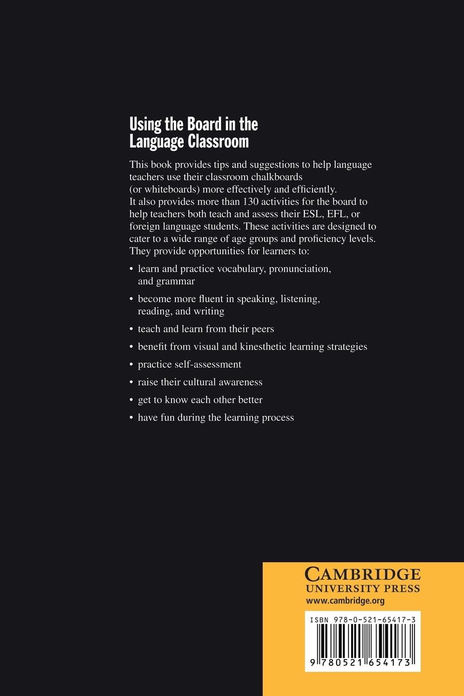 Rückseitencover Using the Board in the Language Classroom