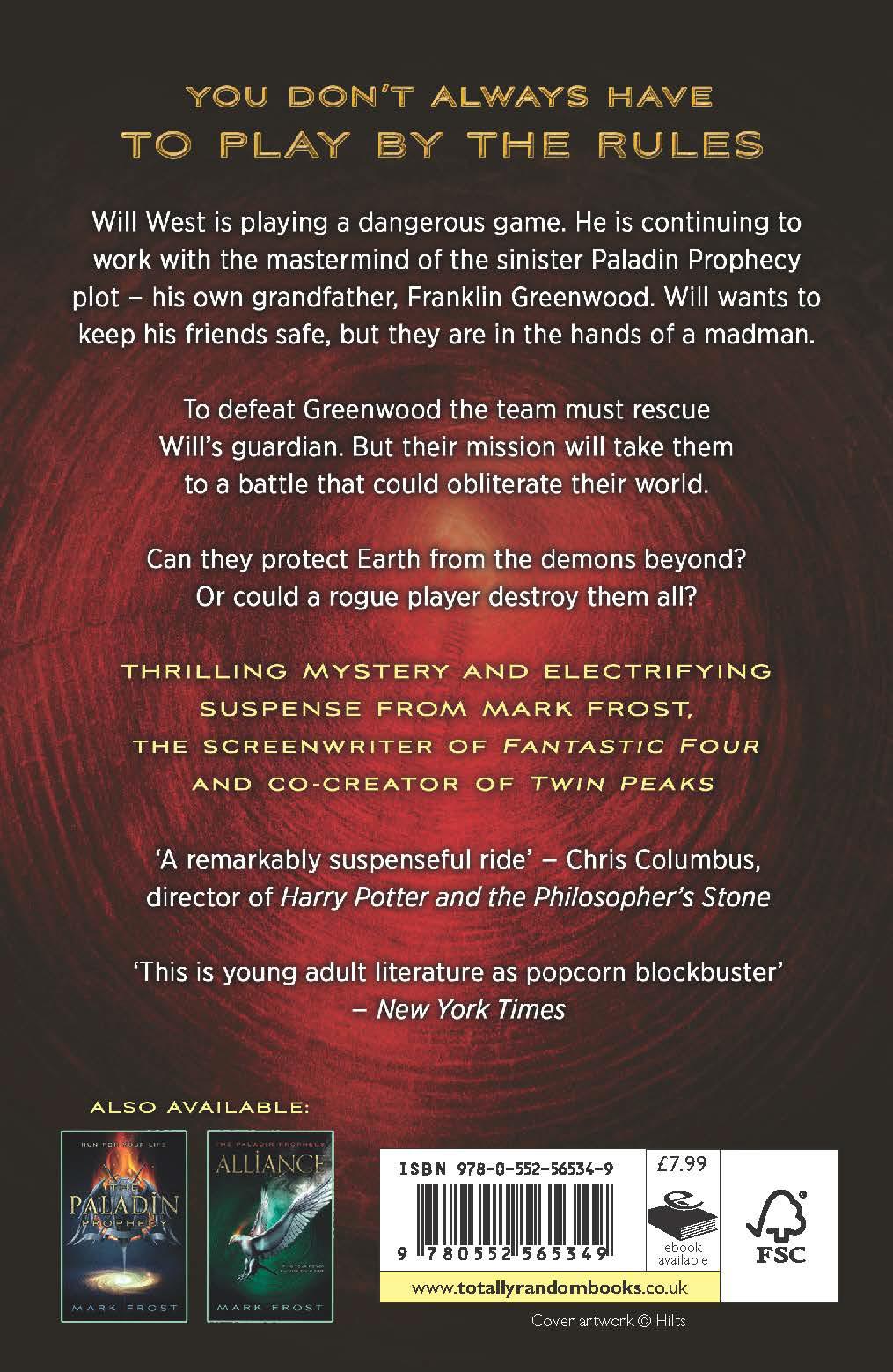 Rückseitencover The Paladin Prophecy: Rogue