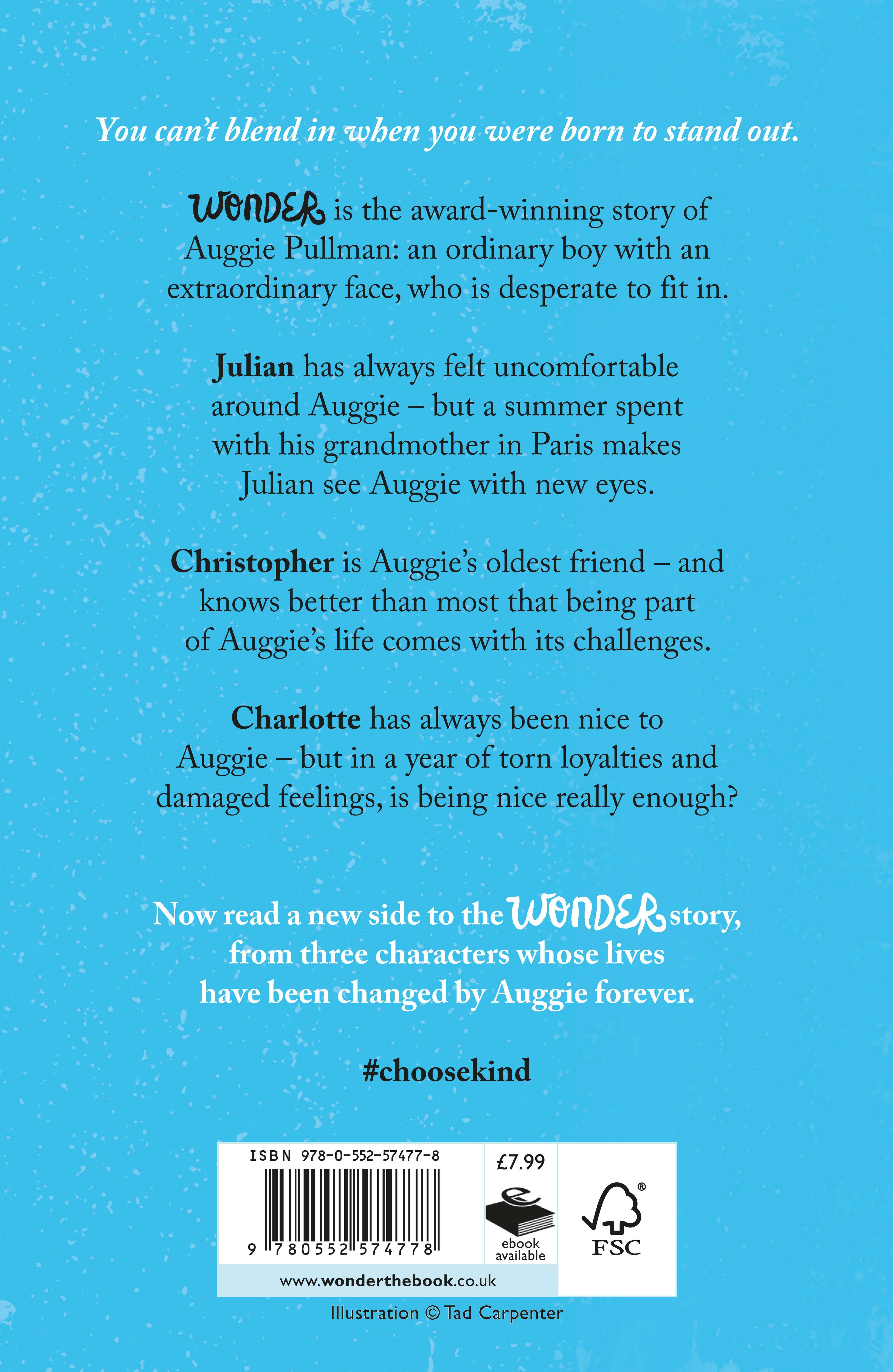 Rückseitencover Auggie & Me: Three Wonder Stories