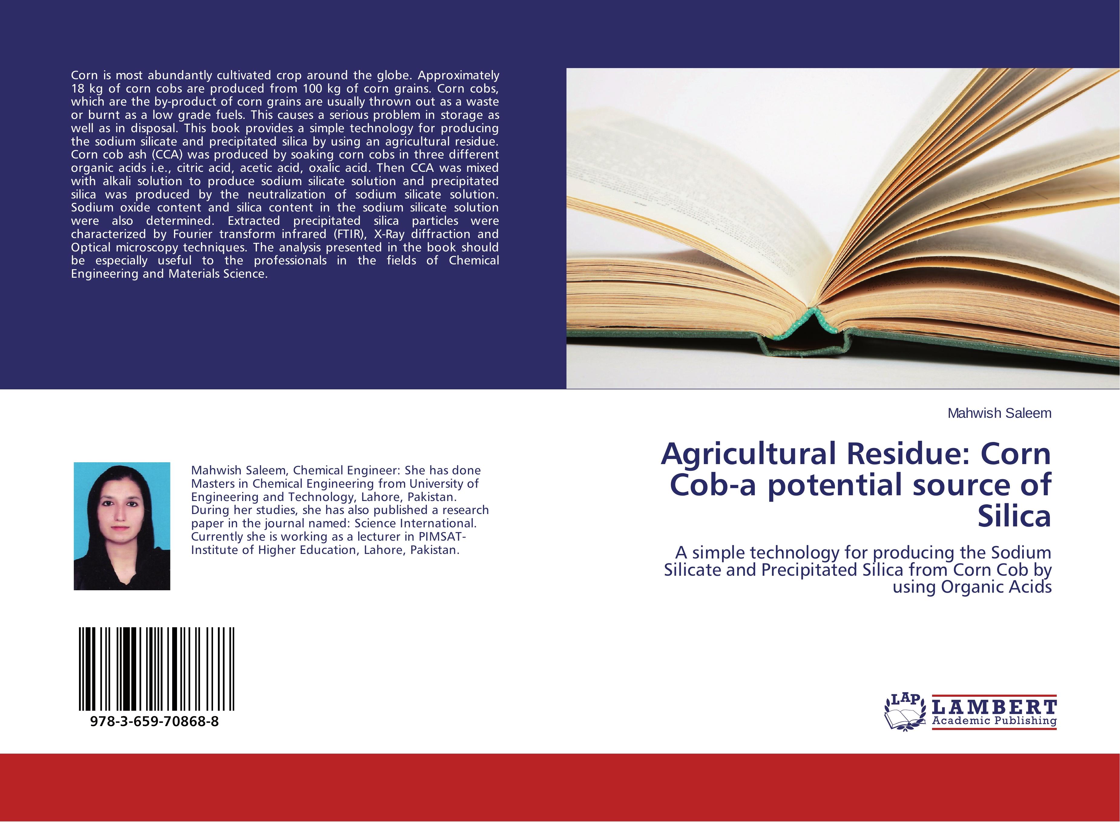 Vorderes Coverbild Agricultural Residue: Corn Cob-a potential source of Silica