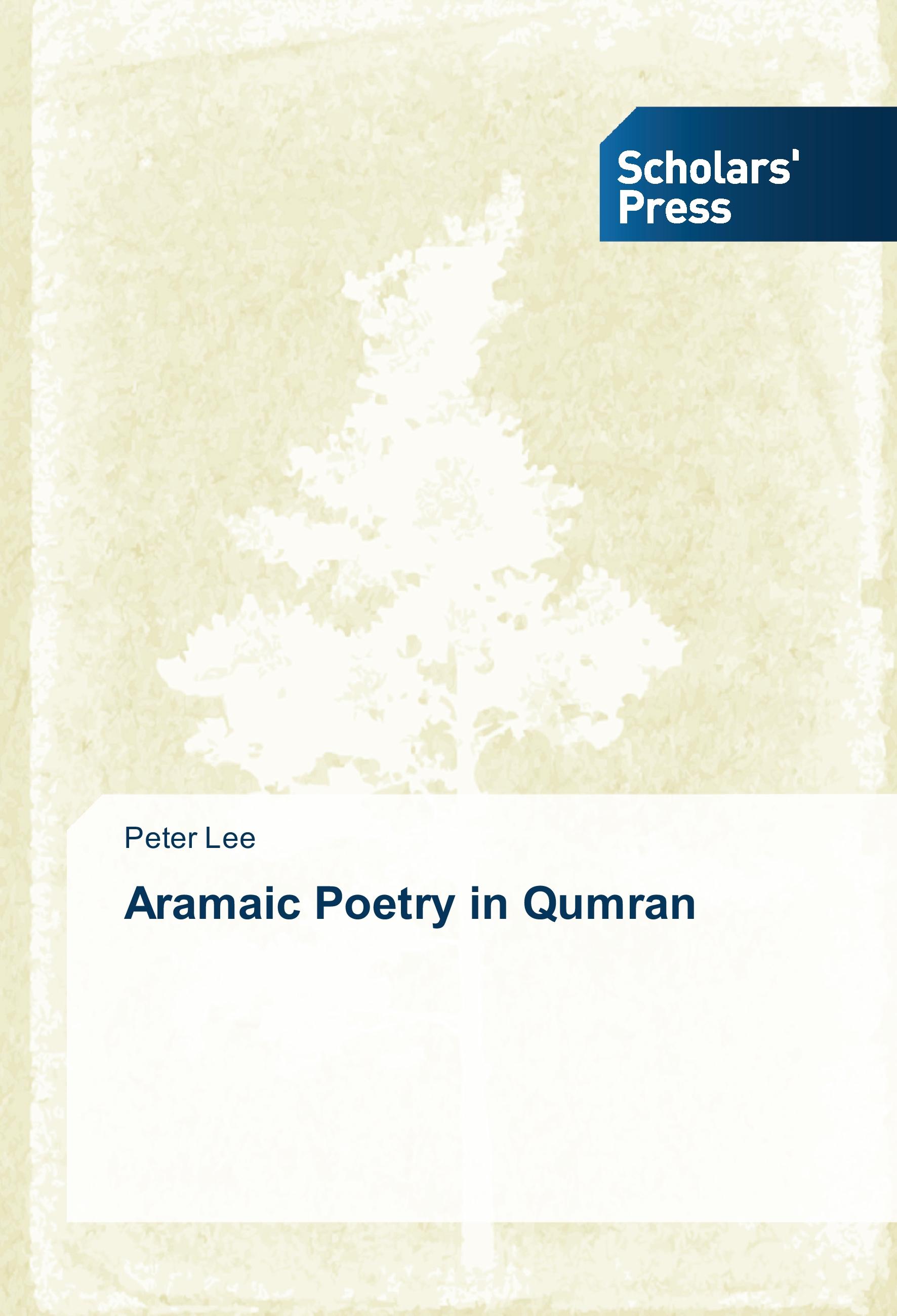 Vorderes Coverbild Aramaic Poetry in Qumran