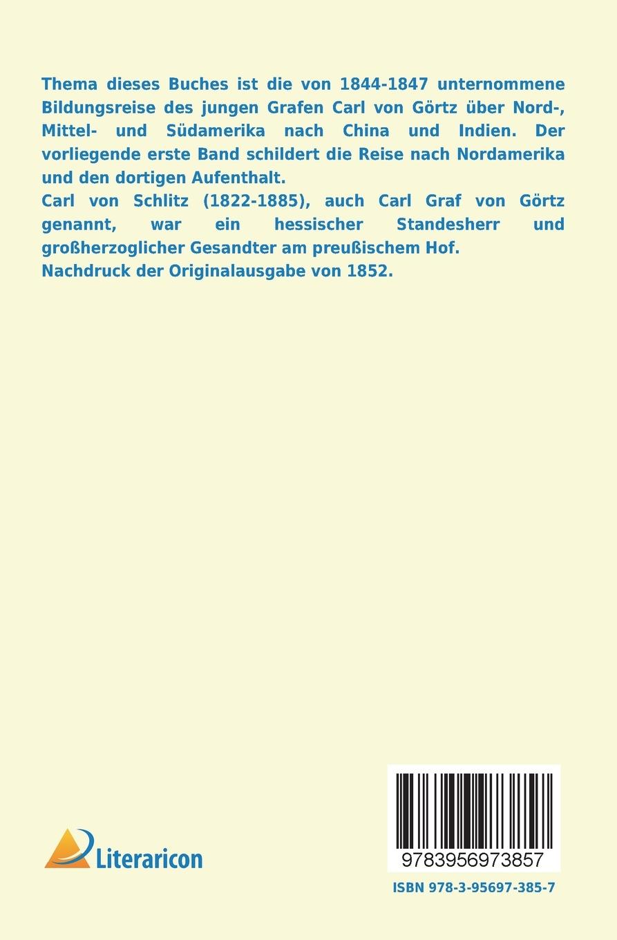 Rückseitencover Reise um die Welt in den Jahren 1844-1847