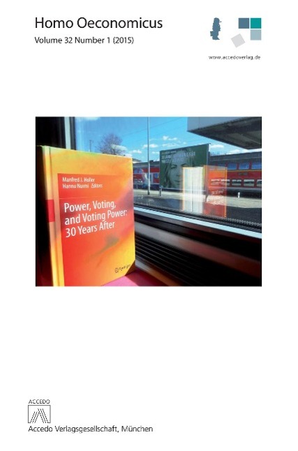 Vorderes Coverbild Homo Oeconomicus 32 (1)