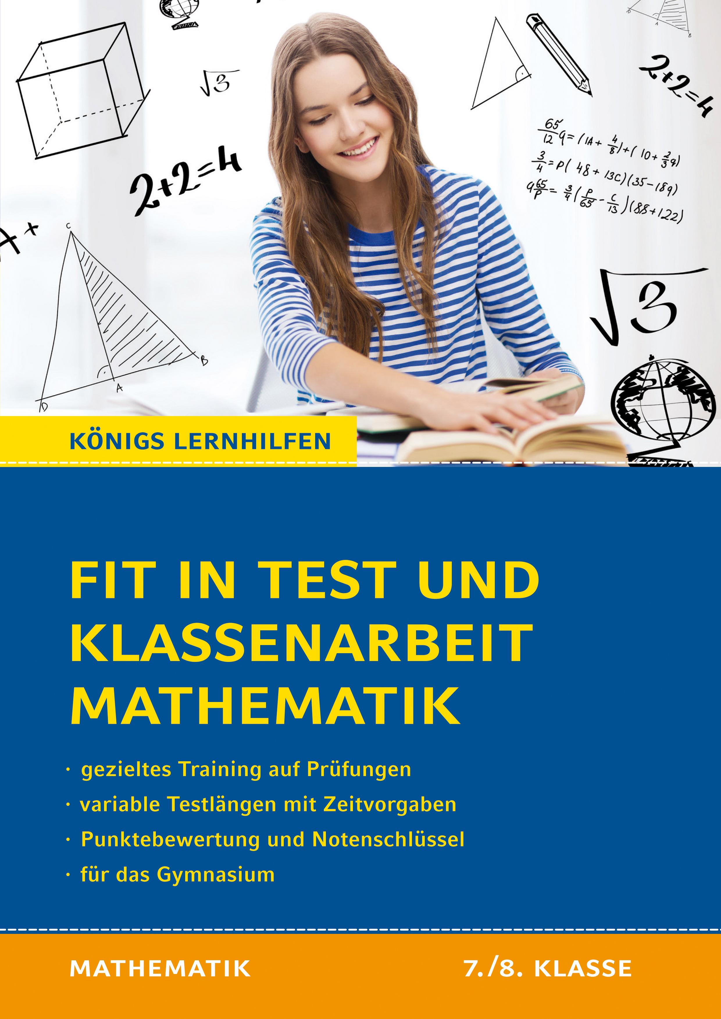 Vorderes Coverbild Fit in Test und Klassenarbeit - Mathematik 7./8. Klasse Gymnasium