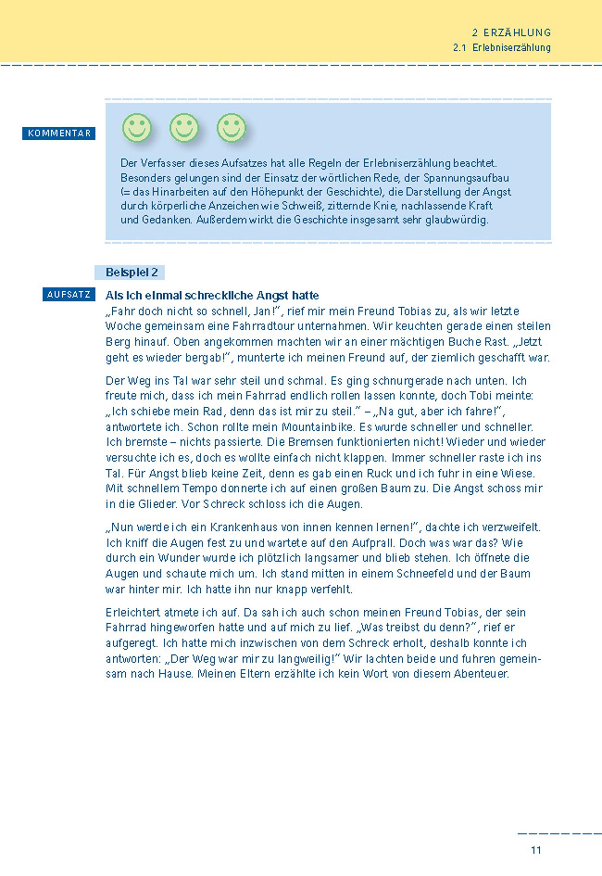 Beispielinhalt (Bild) Mein großes Aufsatzbuch - Deutsch 5./6. Klasse.