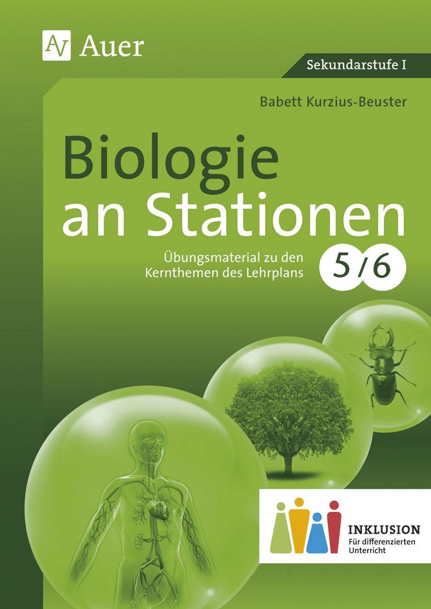 Vorderes Coverbild Biologie an Stationen 5-6 Inklusion
