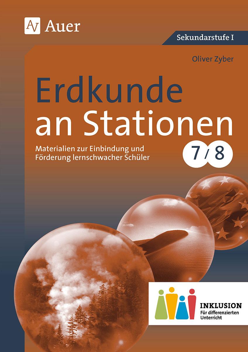Vorderes Coverbild Erdkunde an Stationen 7-8 Inklusion
