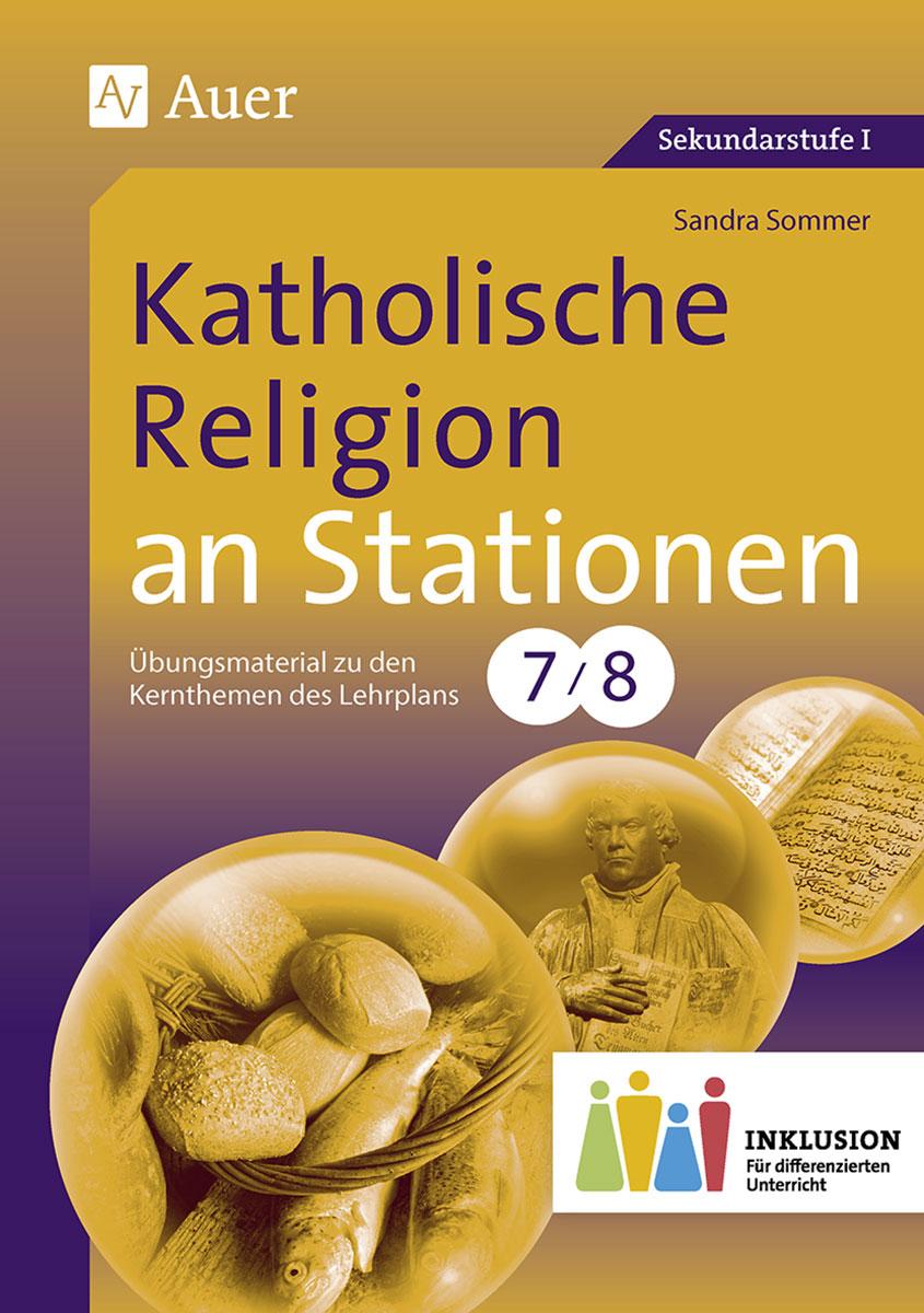 Vorderes Coverbild Katholische Religion an Stationen 7-8 Inklusion
