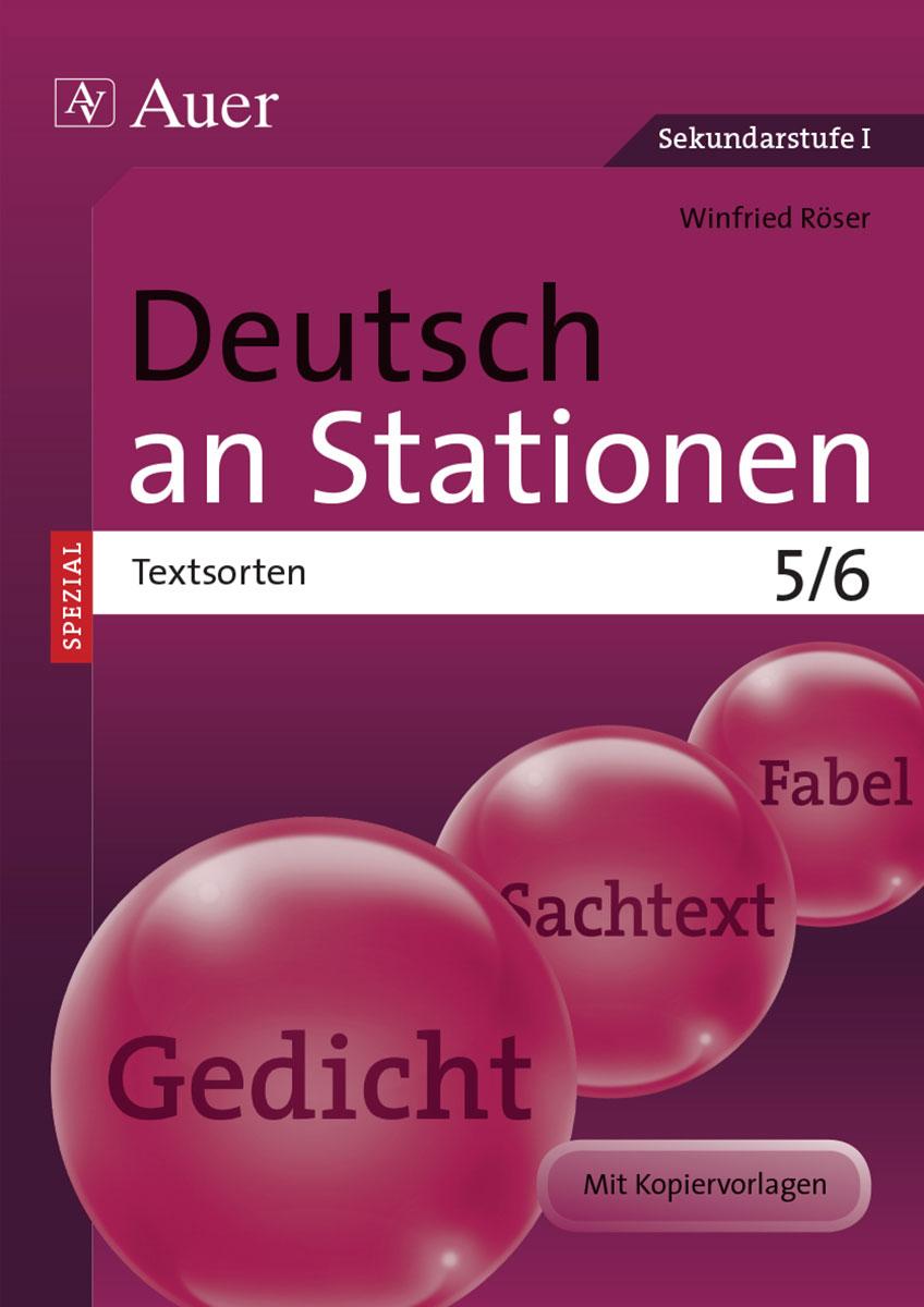 Vorderes Coverbild Deutsch an Stationen SPEZIAL Textsorten 5-6