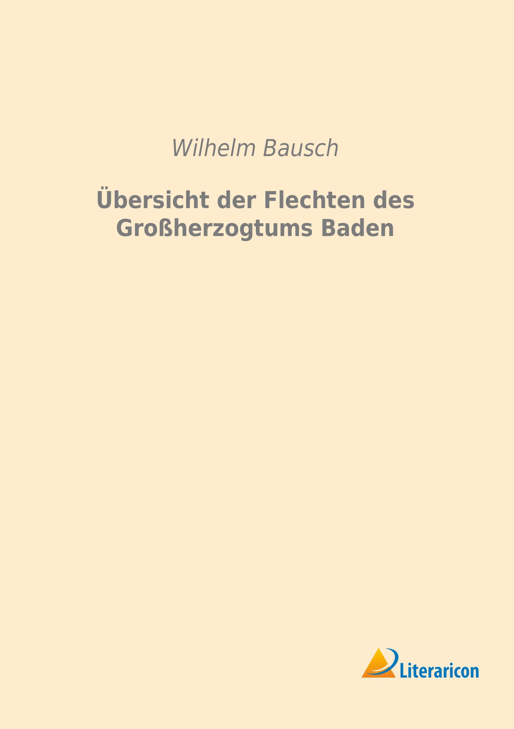 Vorderes Coverbild Übersicht der Flechten des Großherzogtums Baden