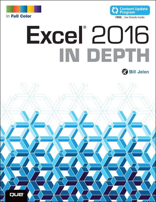 Vorderes Coverbild Excel 2016 In Depth