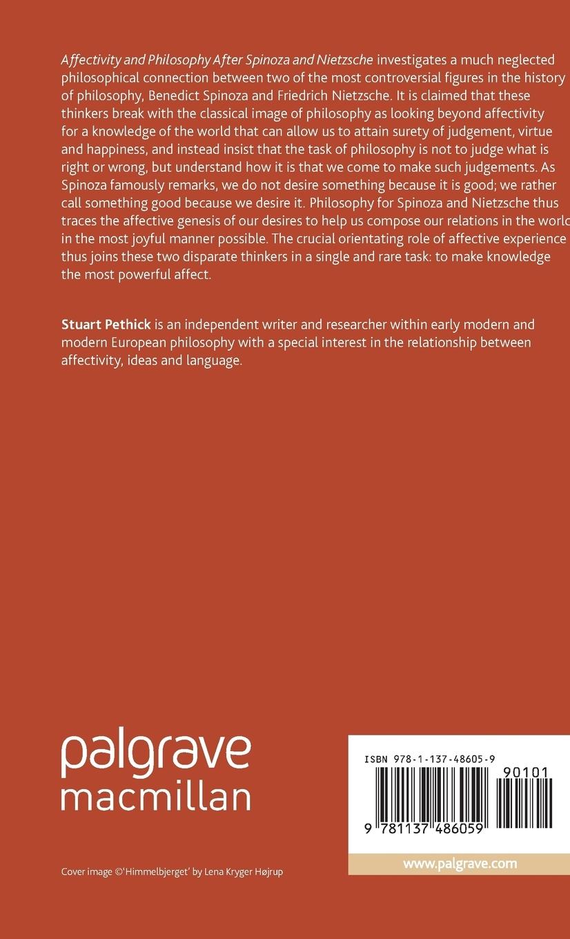 Rückseitencover Affectivity and Philosophy After Spinoza and Nietzsche