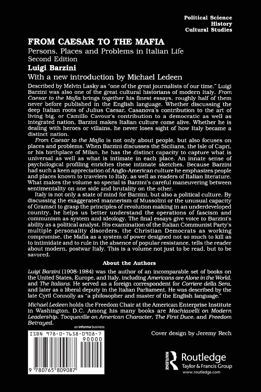 Rückseitencover From Caesar to the Mafia