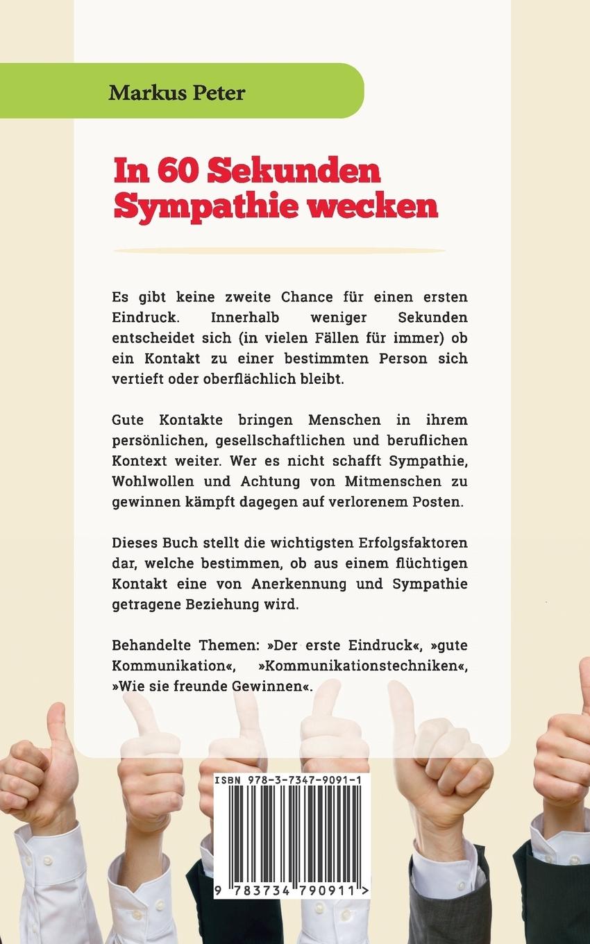 Rückseitencover In 60 Sekunden Sympathie wecken