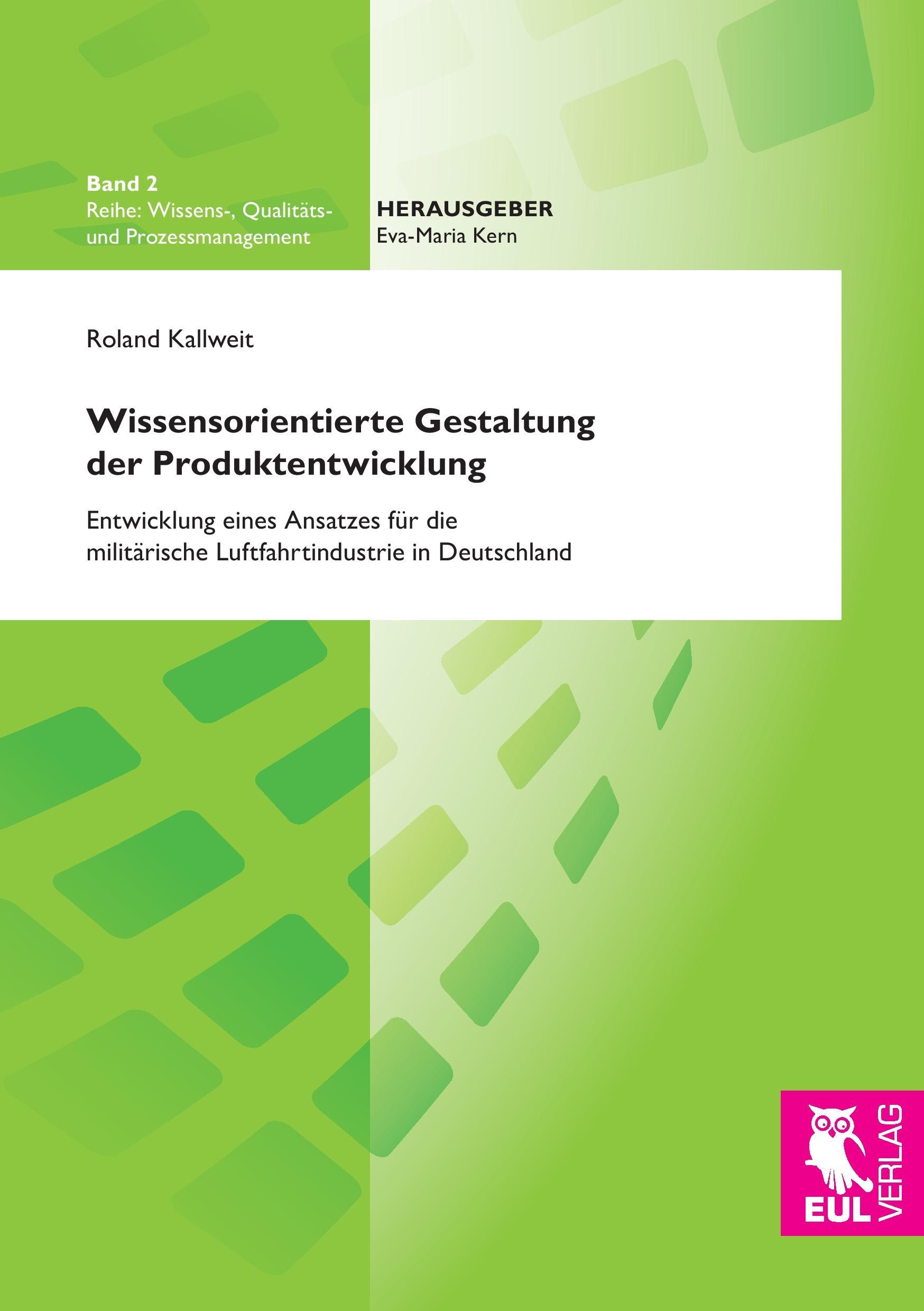 Vorderes Coverbild Wissensorientierte Gestaltung der Produktentwicklung
