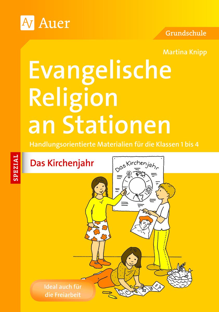 Vorderes Coverbild Evangelische Religion an Stationen Das Kirchenjahr