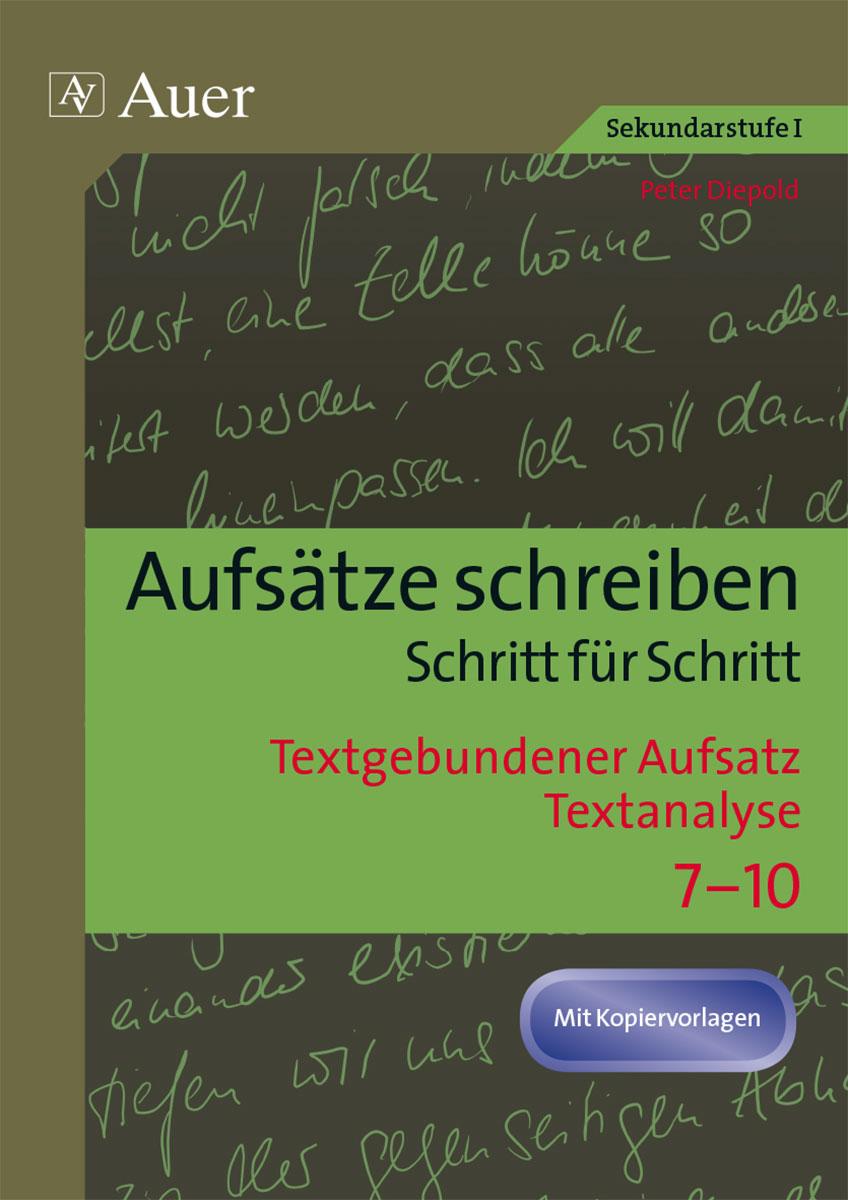 Vorderes Coverbild Textgebundener Aufsatz - Textanalyse