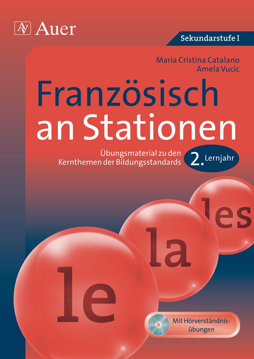 Vorderes Coverbild Französisch an Stationen 2. Lernjahr