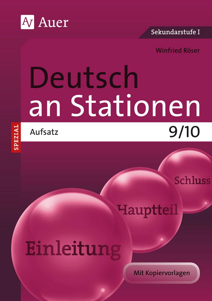 Vorderes Coverbild Deutsch an Stationen SPEZIAL Aufsatz 9-10