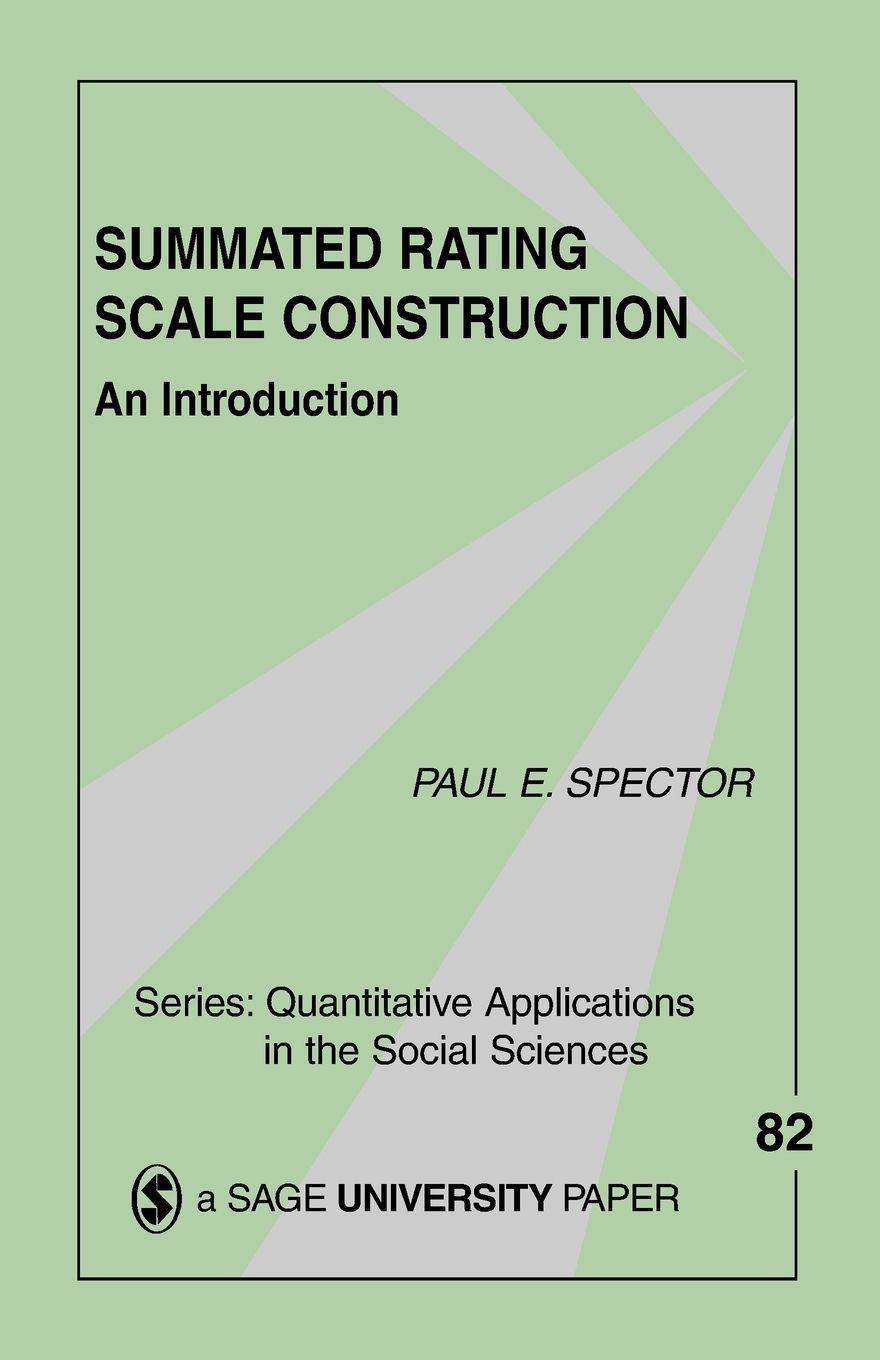 Vorderes Coverbild Summated Rating Scale Construction