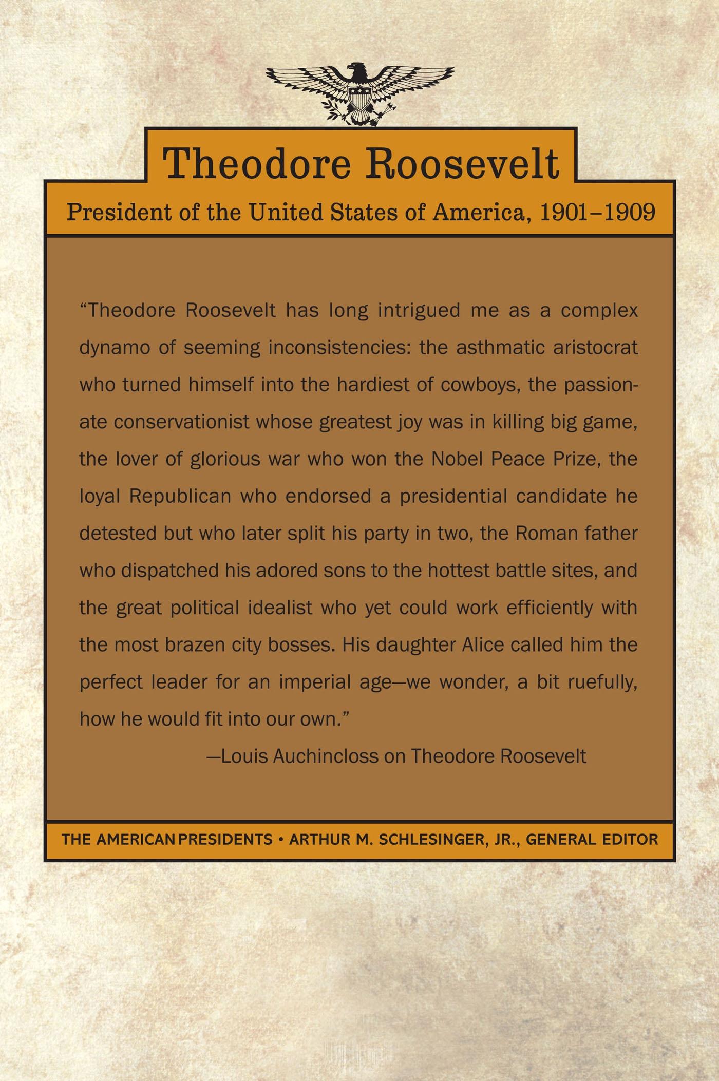 Rückseitencover Theodore Roosevelt