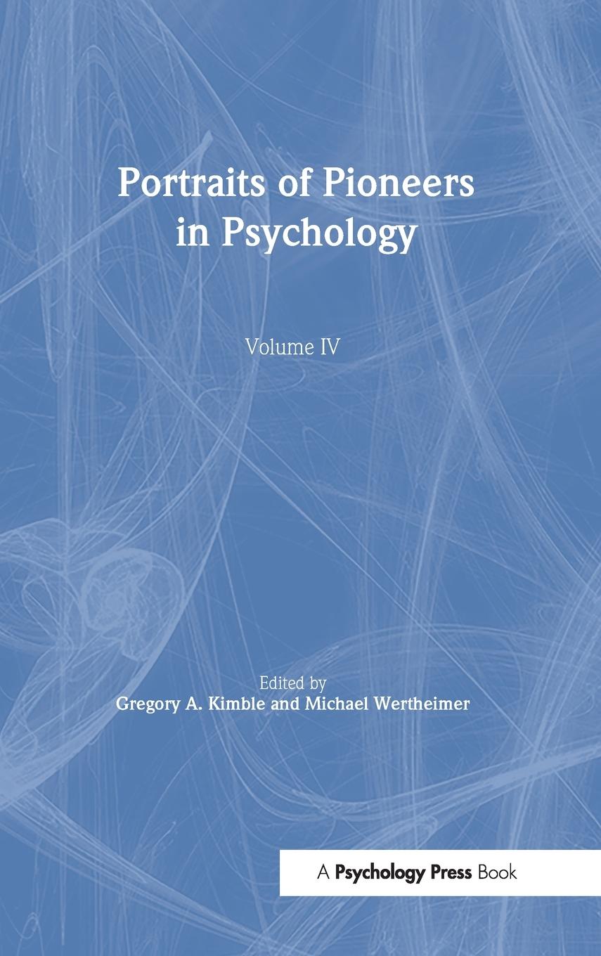Vorderes Coverbild Portraits of Pioneers in Psychology