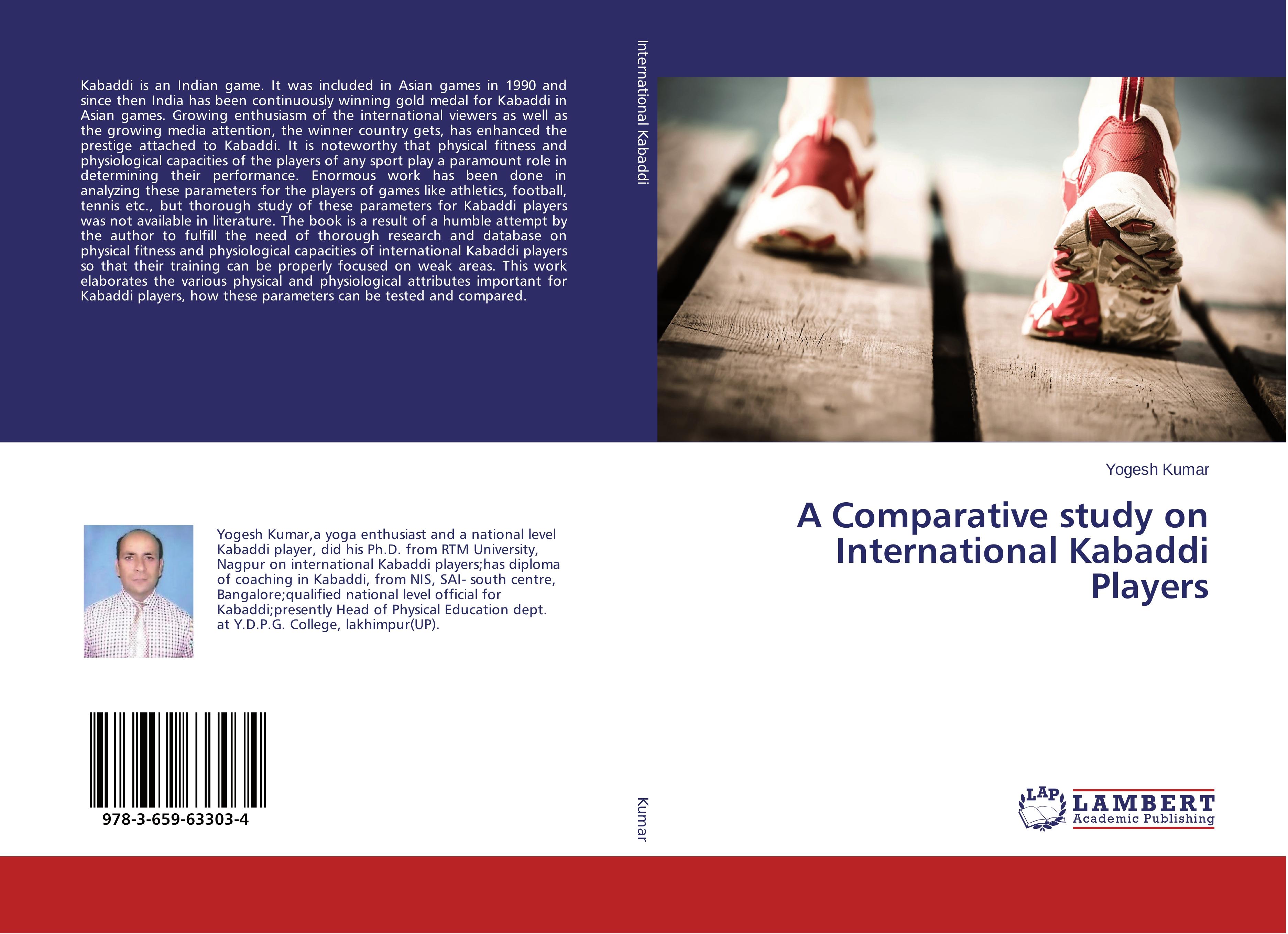 Vorderes Coverbild A Comparative study on International Kabaddi Players