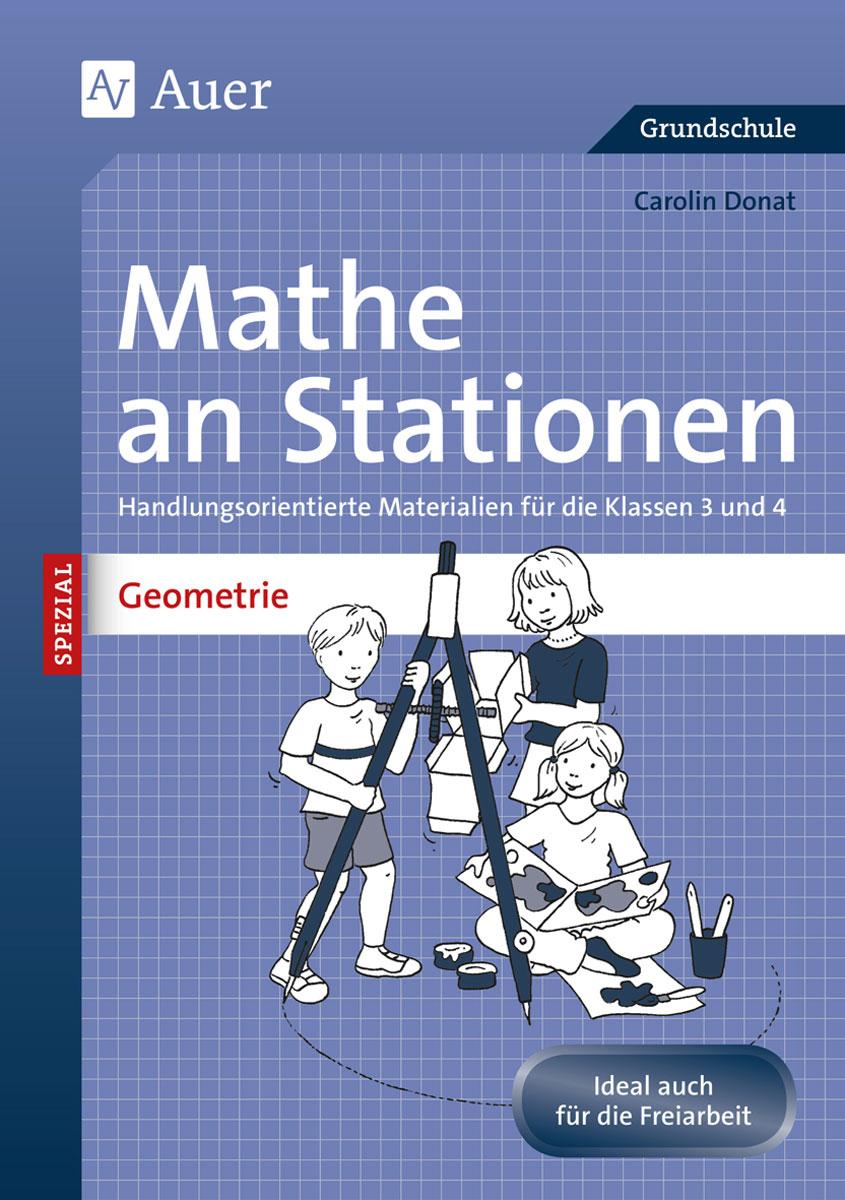 Vorderes Coverbild Mathe an Stationen SPEZIAL Geometrie 3-4