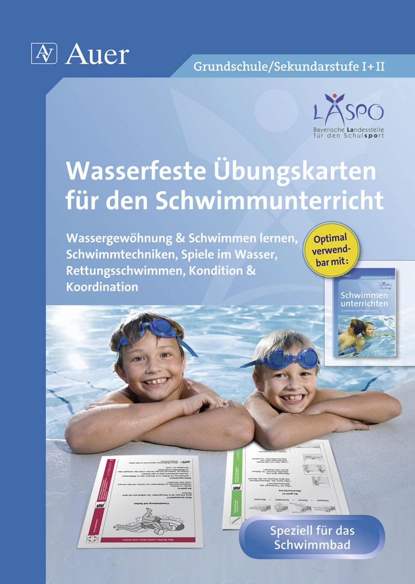 Vorderes Coverbild Wasserfeste Übungskarten für den Schwimmunterricht