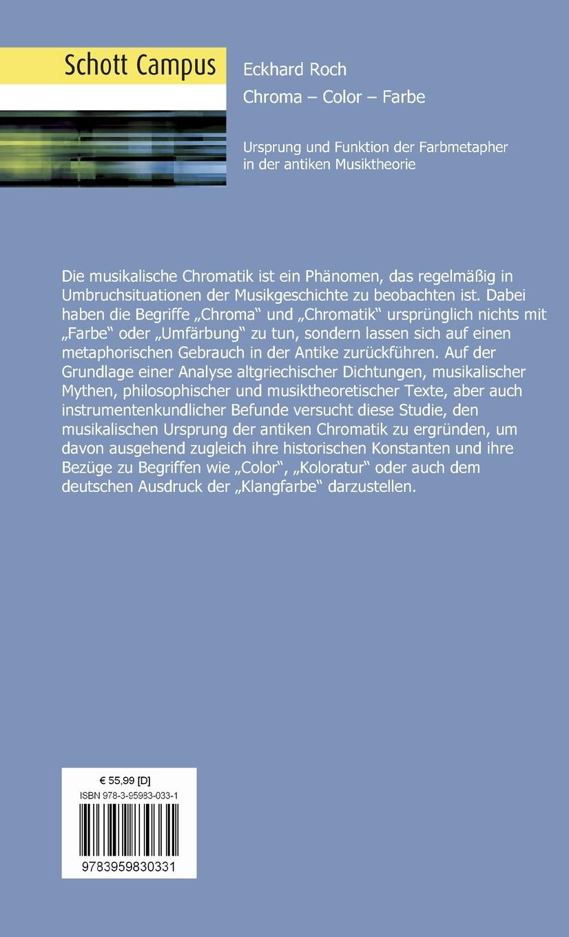 Rückseitencover Chroma - Color - Farbe