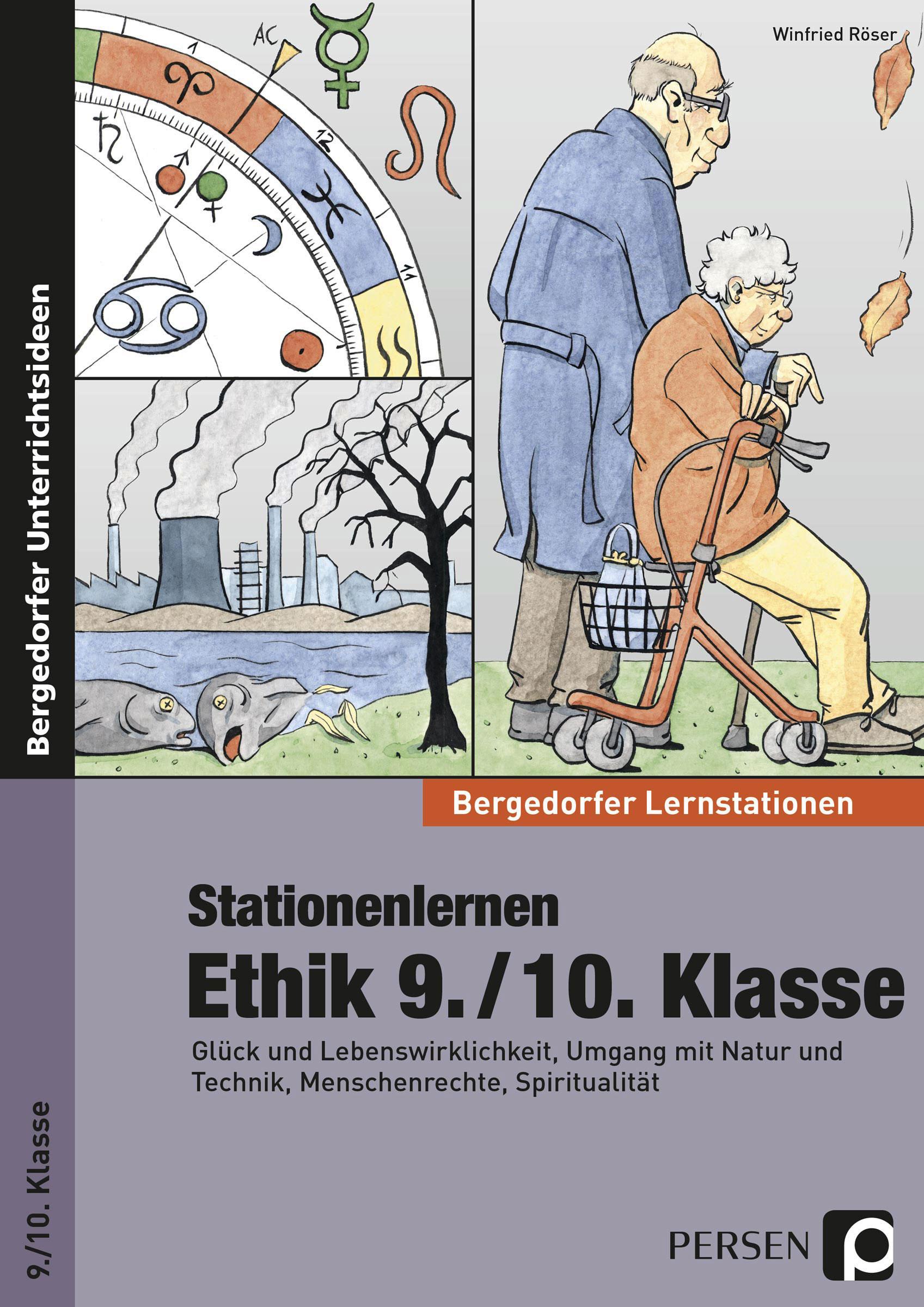 Vorderes Coverbild Stationenlernen Ethik 9./10. Klasse