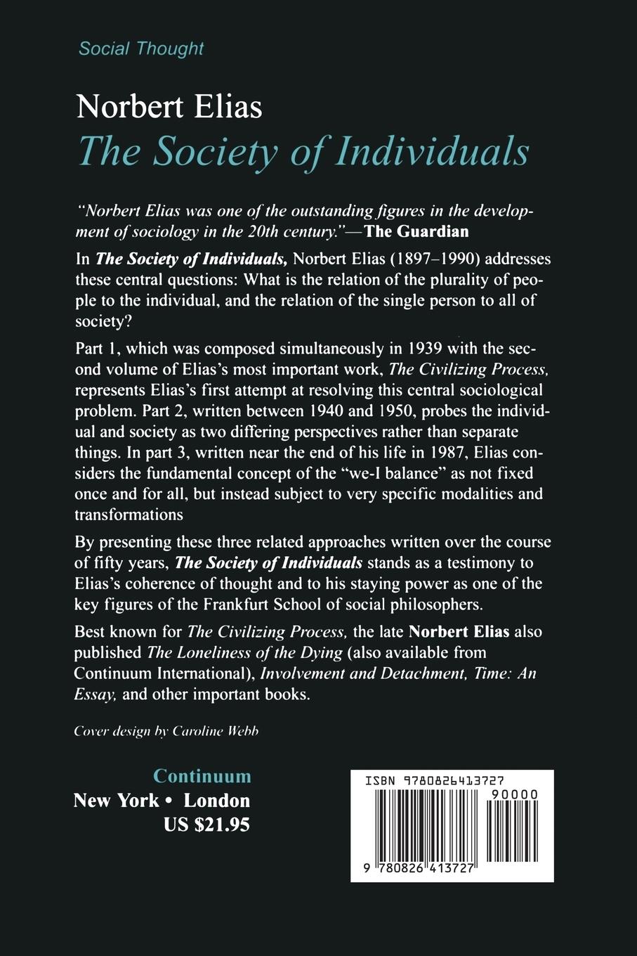 Rückseitencover Society of Individuals