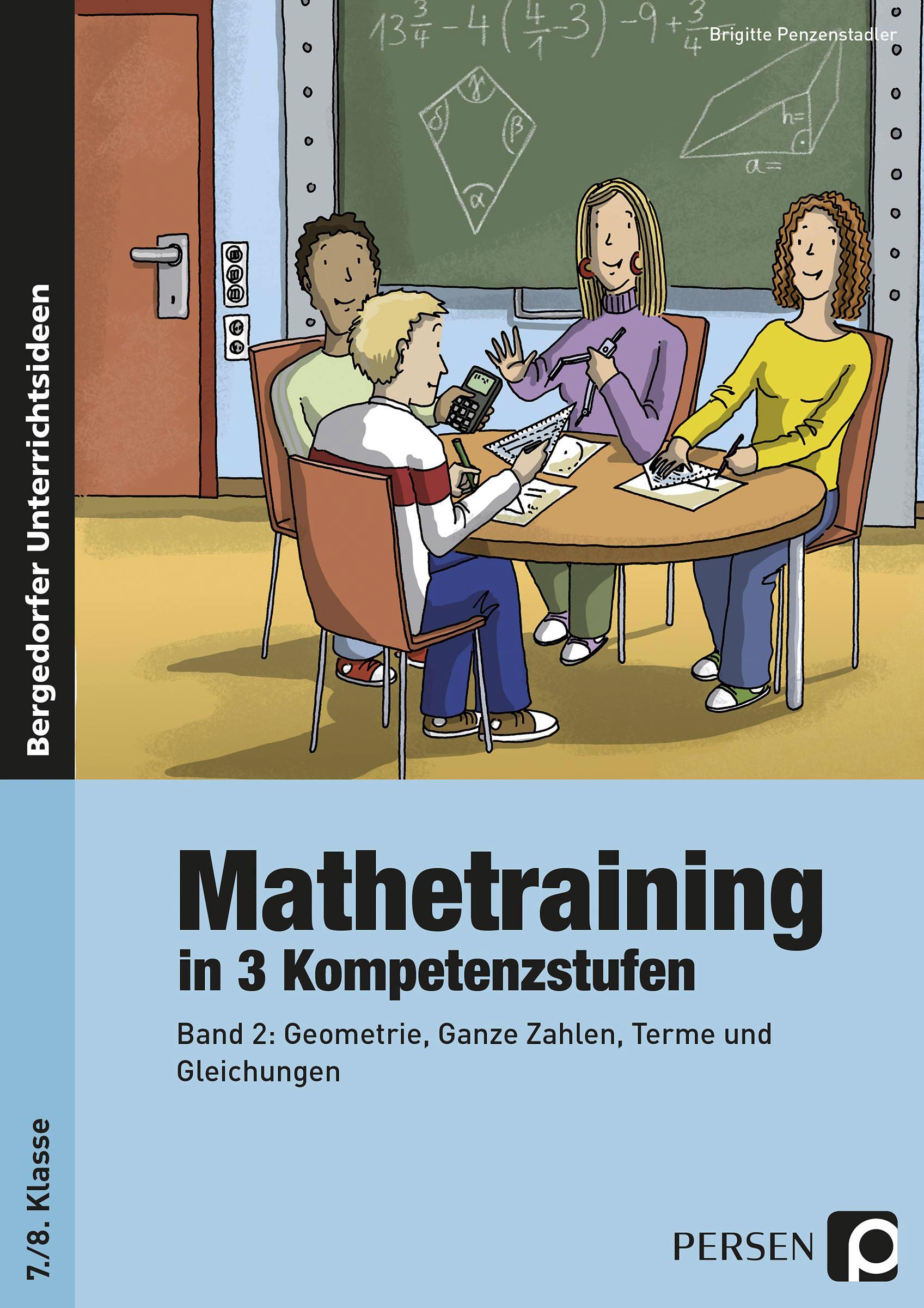 Vorderes Coverbild Mathetraining in 3 Kompetenzstufen - 7./8. Klasse
