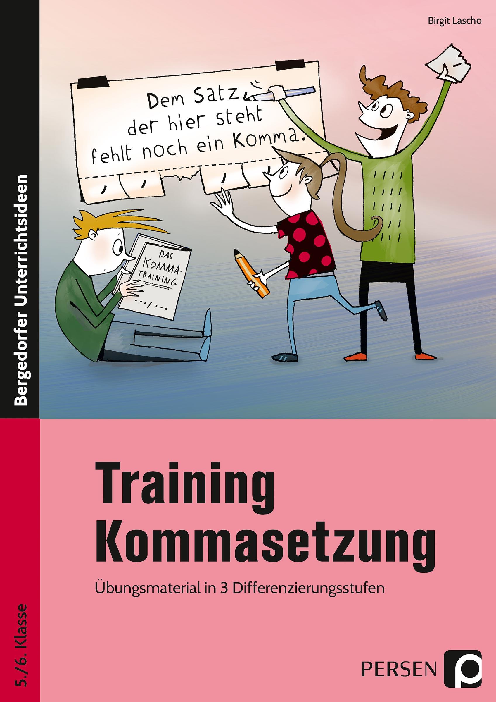 Vorderes Coverbild Training Kommasetzung
