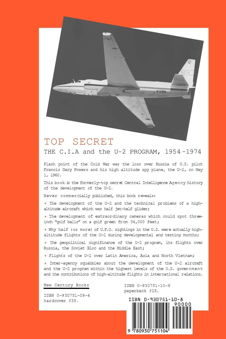 Rückseitencover The C.I.A. and the U-2 Program