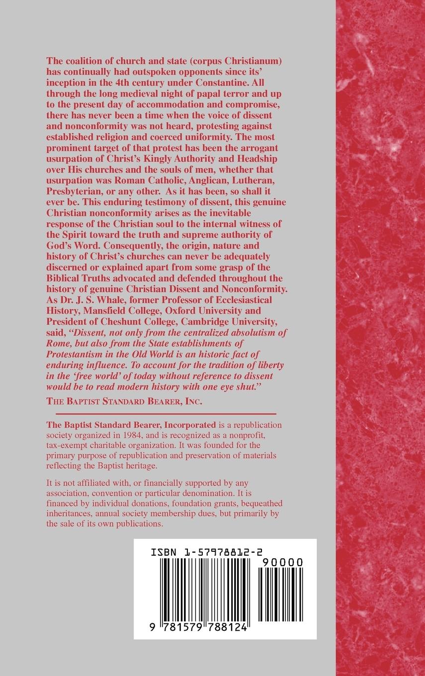 Rückseitencover The Early English Dissenters In the Light of Recent Research (1550-1641) - Vol. 1