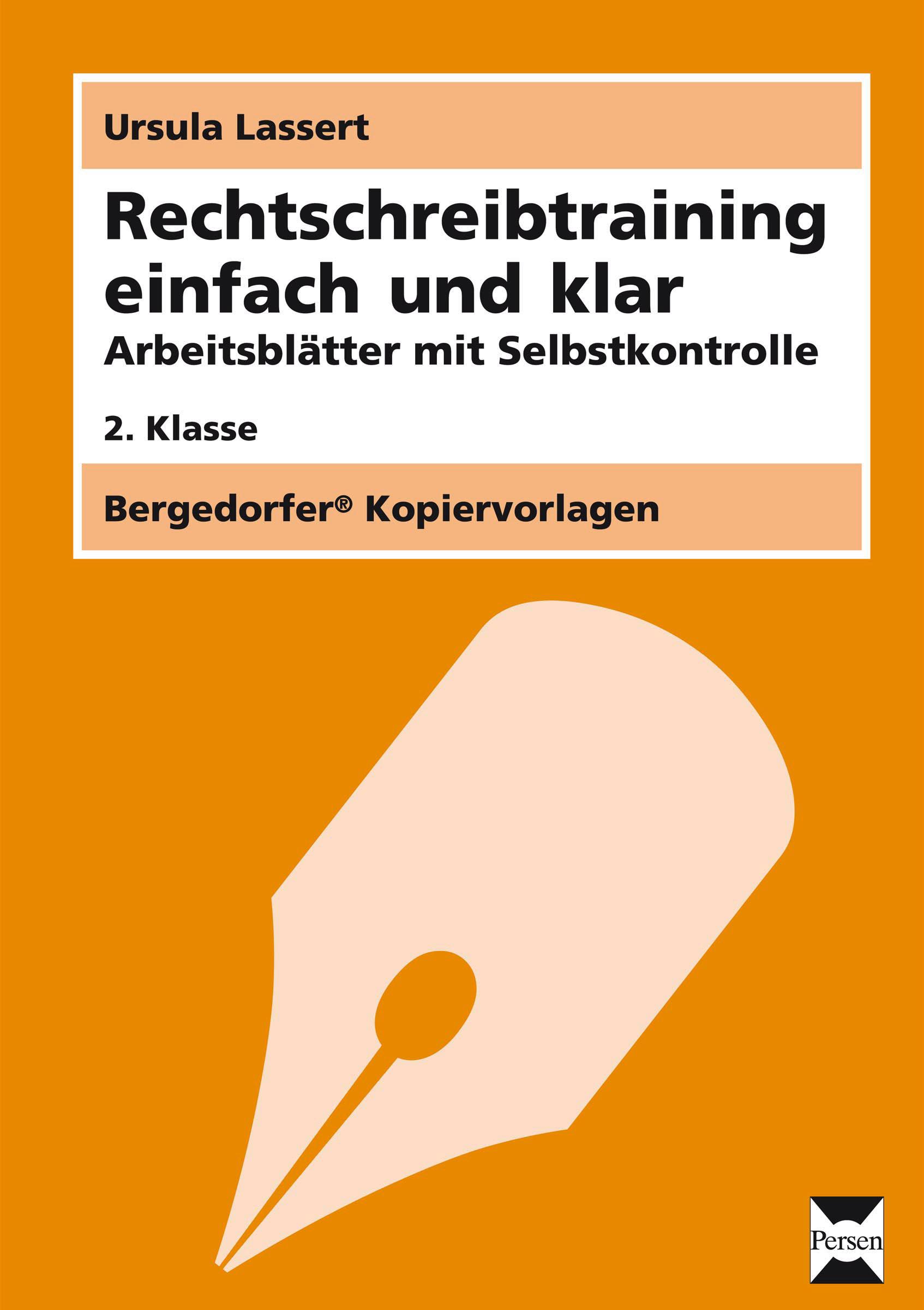 Vorderes Coverbild Rechtschreibtraining einfach und klar - 2. Klasse