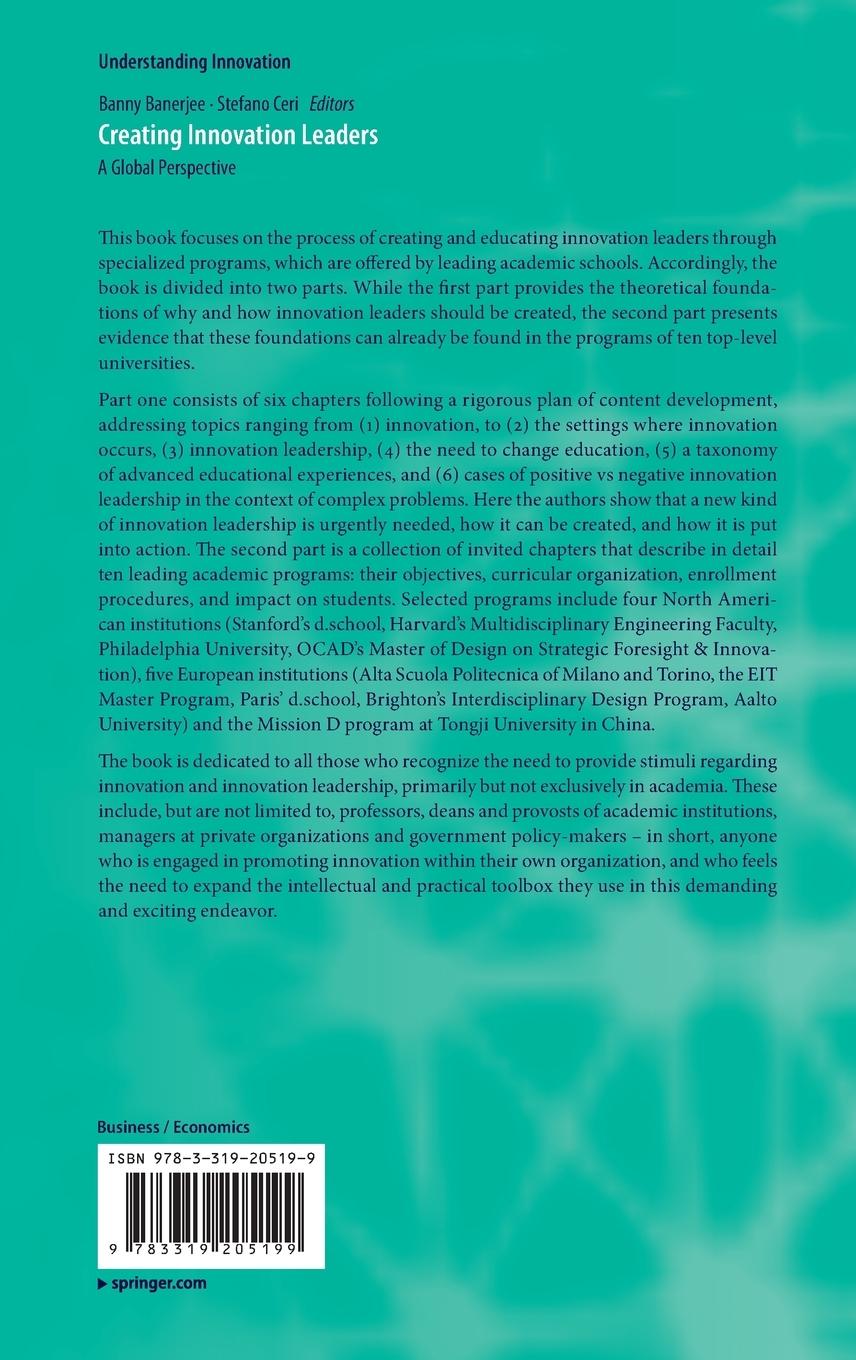 Rückseitencover Creating Innovation Leaders
