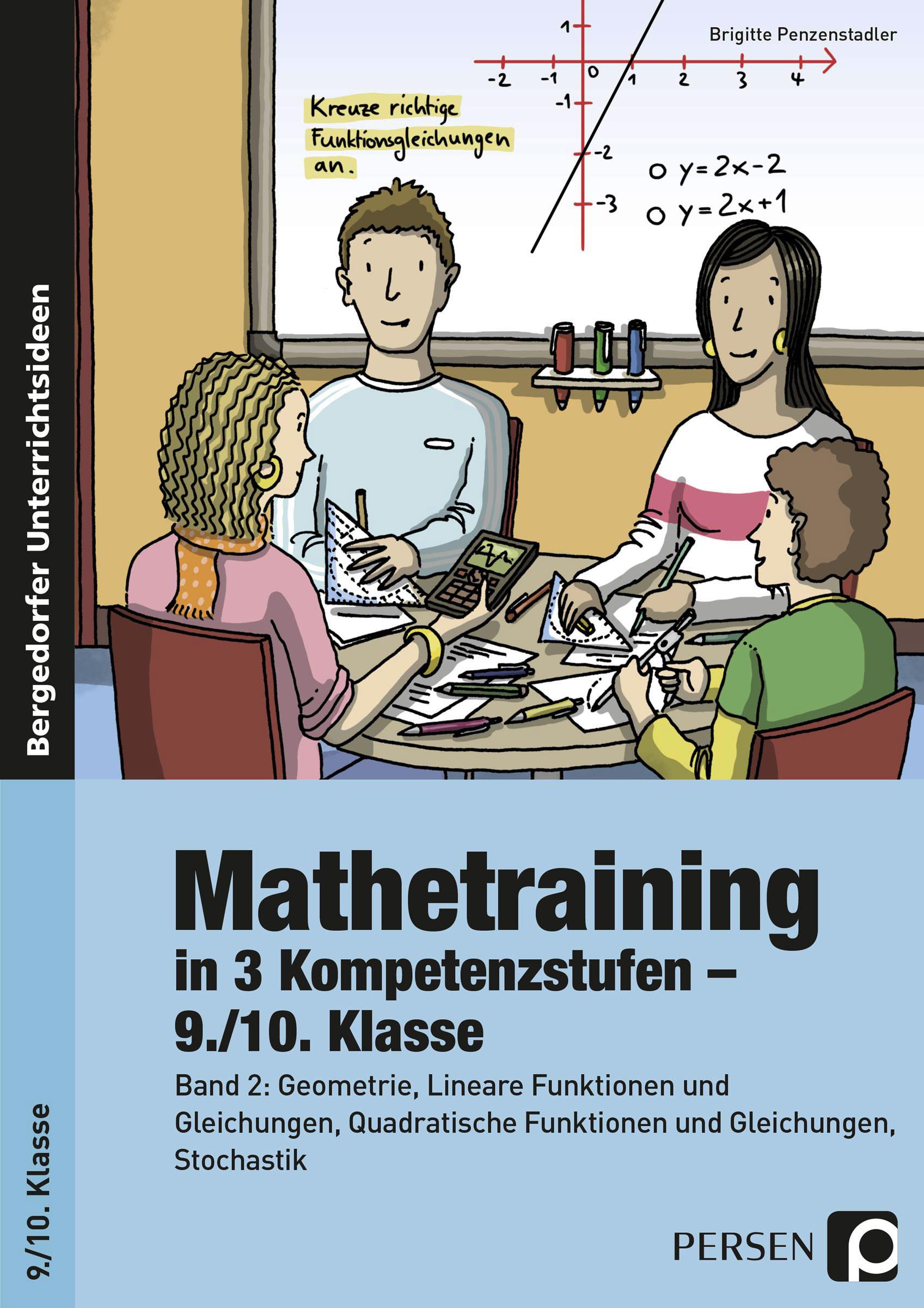 Vorderes Coverbild Mathetraining in 3 Kompetenzstufen - 9./10. Klasse