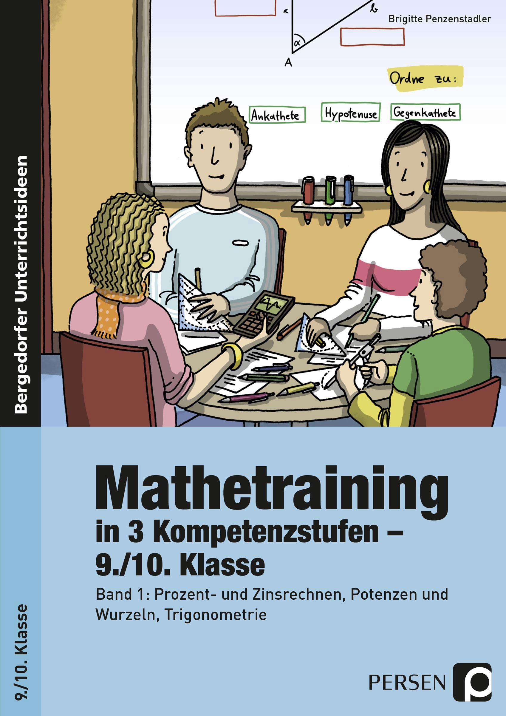 Vorderes Coverbild Mathetraining in 3 Kompetenzstufen - 9./10. Klasse