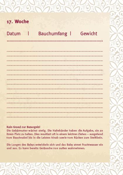 Beispielinhalt (Bild) Tagebuch für Mama und mich