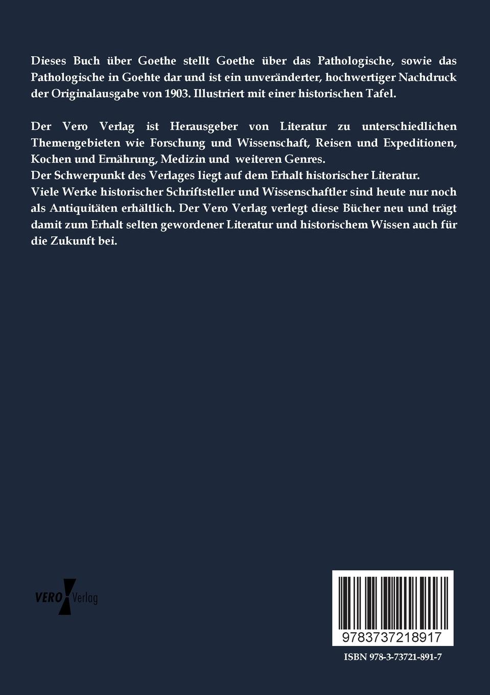 Rückseitencover Goethe