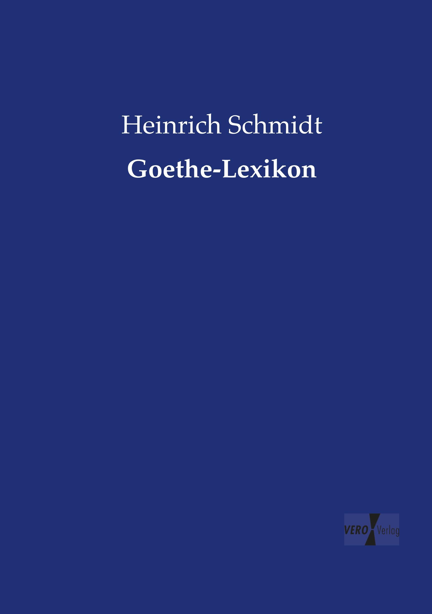 Vorderes Coverbild Goethe-Lexikon